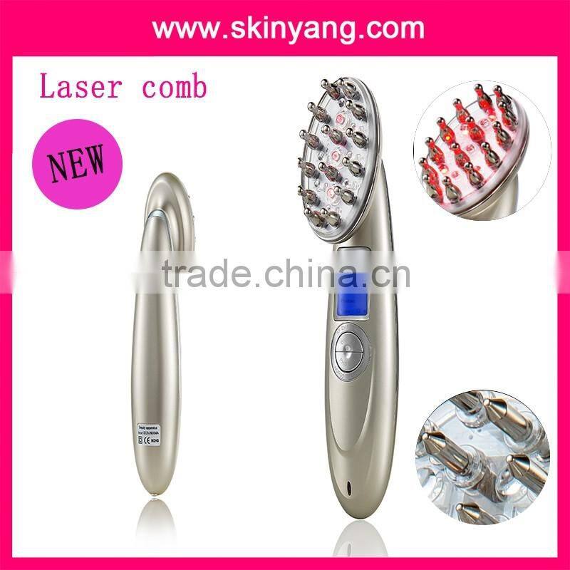 China new Fashion haircare hair regrowth laser hairloss treatment comb with CE and ROSH
