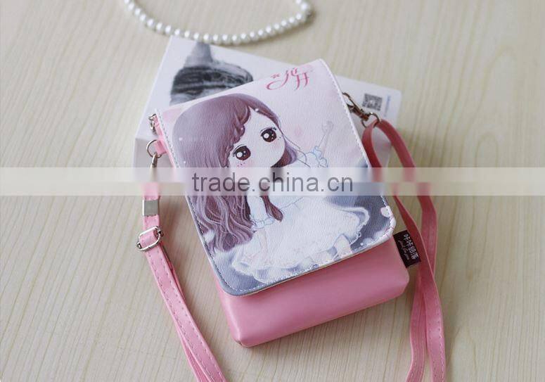 Smooth custom Leather mobile Phone Bag, High Quality mobile Phone Bag, Leather Purse Shoulder mobile phone Bag