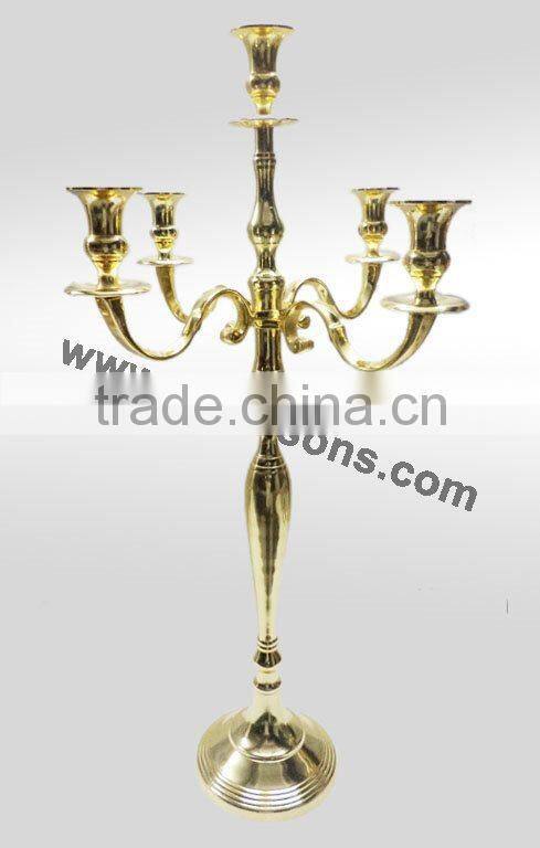 Modern Popular Gold Candelabras And 5 Arms Gold Candelabra Weddings For Church Decor