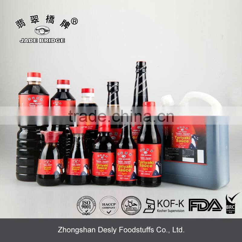 Hot selling 150ml soy sauce with low sugar