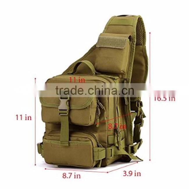 Wholesale promotional 600D nylon & canvas sling bag