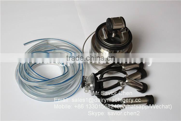 5L Milking Machine Bucket With Milking Cluster