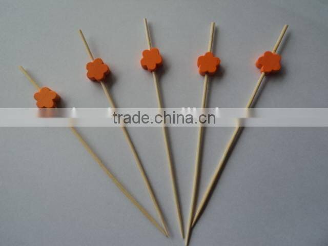 wholesale dispoable bamboo fruit forks bamboo craft