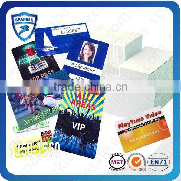 Rewritable pvc 125khz em4305 chip rfid card