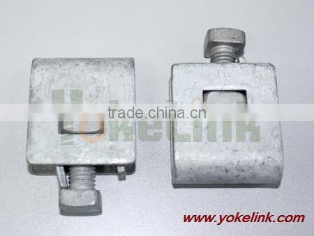 1/2''galvanized Rod Grounding Earthing Clamp for pole line hardware