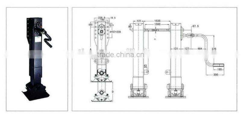 Truck Accessories Landing Gear 30 T China Supplier