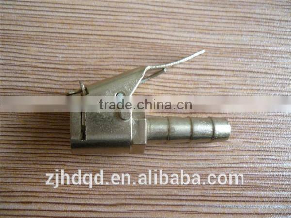 HIgh quality air chuck with clup(brass) size: 1/4" ,5/16" hose barb , air chuck ,portable car tire inflator pump