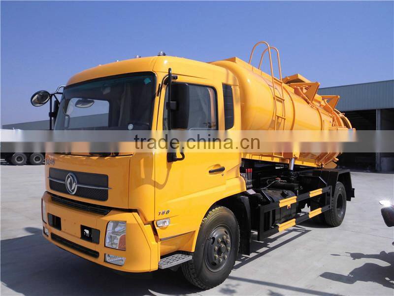 Dongfeng Kingrun 10CBM sewage suction tanker truck for sale