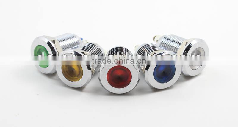 12mm metal 220 volt led indicator lights GQ12AS-D
