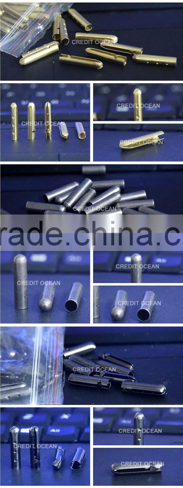 CREDIT OCEAN custom bullet metal end for shoelace