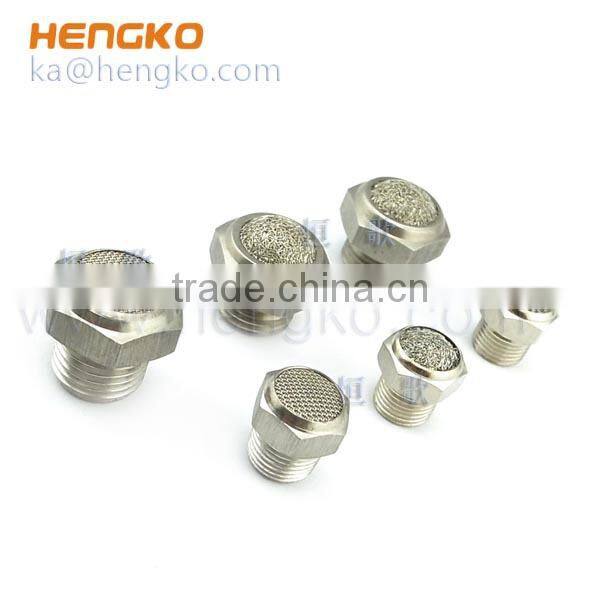 Sintered 316L stainless steel pneumatic exhaust muffler silencer