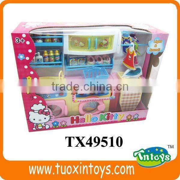 Electric washing room toy with sound and light