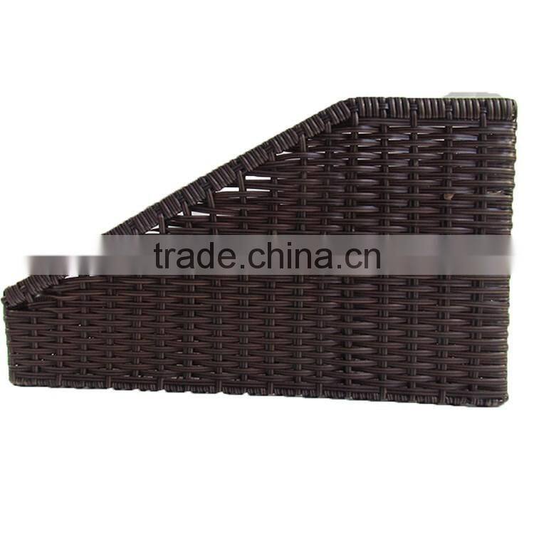 S&D poly rattan Supermarket vegetable fruit display basket storage basket