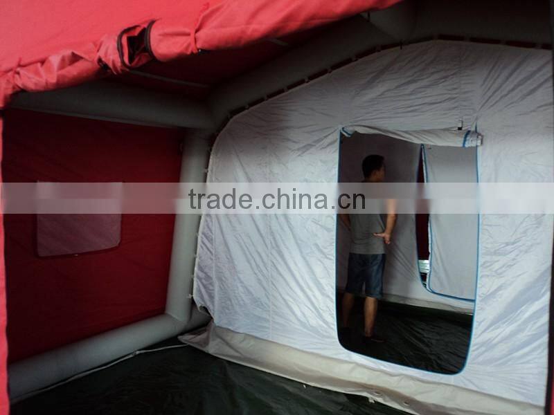 Large Waterproof PVC Tarpaulin and Oxford Fabric Inflatable Tent with rooms