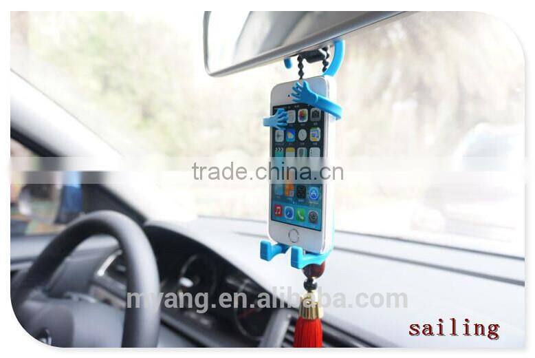 Creative Self adhesive personalized shape pop phone handset holder