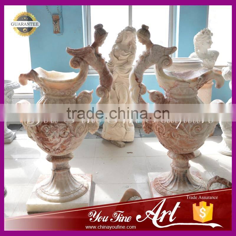 beautiful stone flower pot for decoration