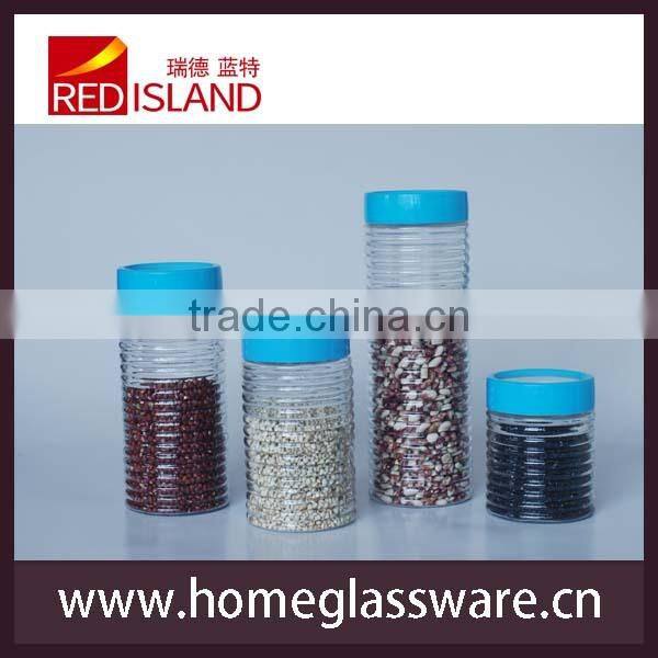 Machine made glass jar with Plastic screw top lid