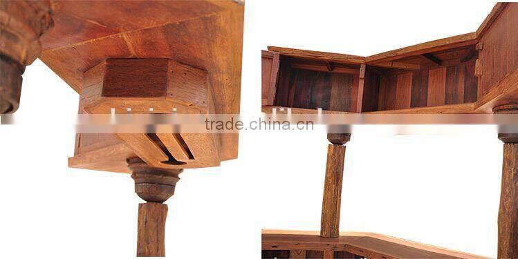 Thailand Style Bar Counter and Chairs Set, Restaurant/Hotel/Club Bar Furniture, Solid Wood Bar Table and Chairs (BF01-X1170)