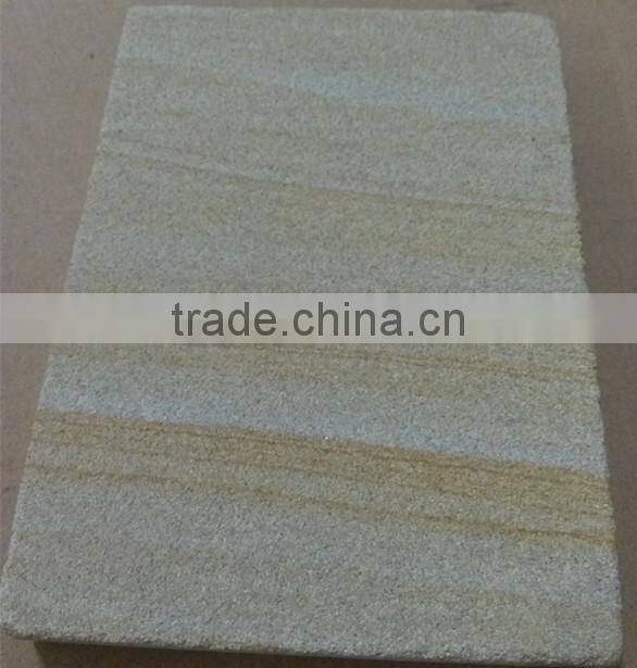 Cheap beige sandstone flamed tiles for sale