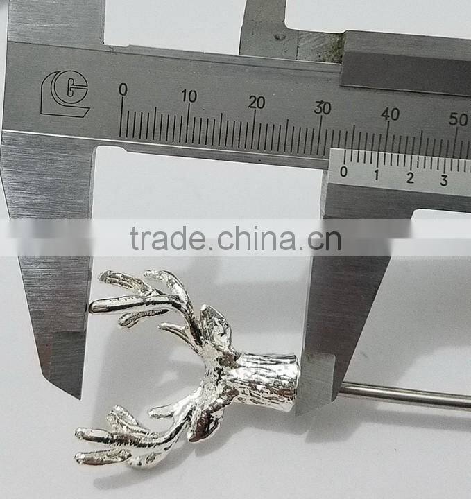 3D small size metal alloy deer head arts,reindeer part