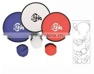Custom logo sublimation advertising foldable frisbee