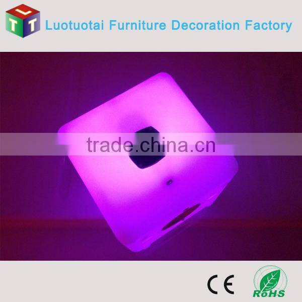 Plastic led music cube with multicolor change