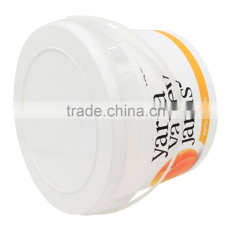 PP Disposable Yogurt Plastic Cups with Lid,Frozen Yogurt Cup with handle