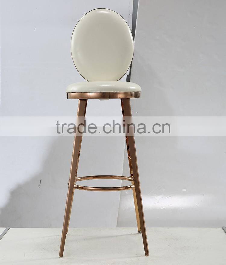 New model noble wedding use white leather banquet chair