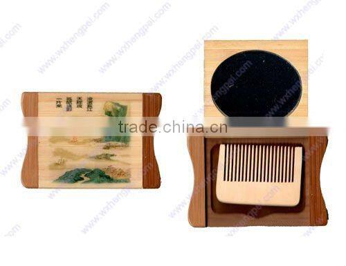 Bamboo Cosmetic Makeup mirror pocket mirror