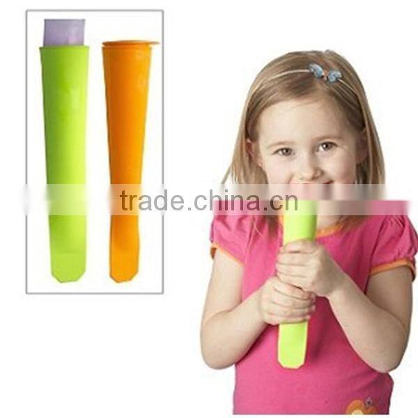 2014 Hot selling food grade automatic silicone ice pop maker / tray /custom silicone ice pop mold