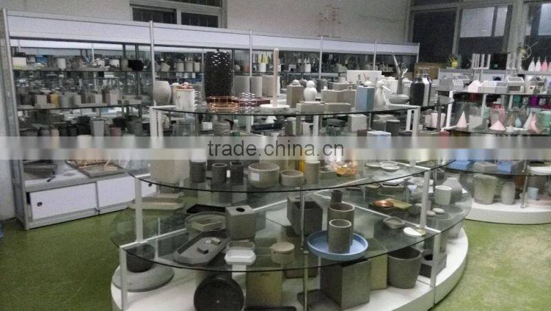 Wedding decorations marble and copper candle holder with copper lid