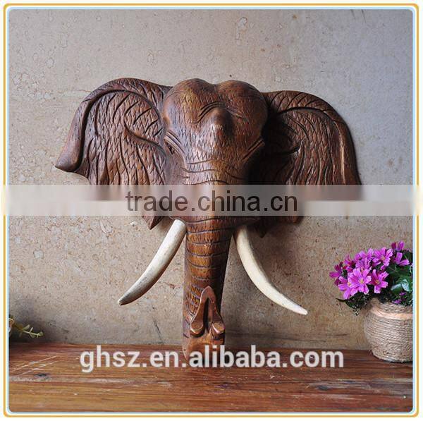 European style wall decor resin wall-mounted elephant head for sale