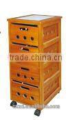 high quality movable cheap wooden cabinets with drawers