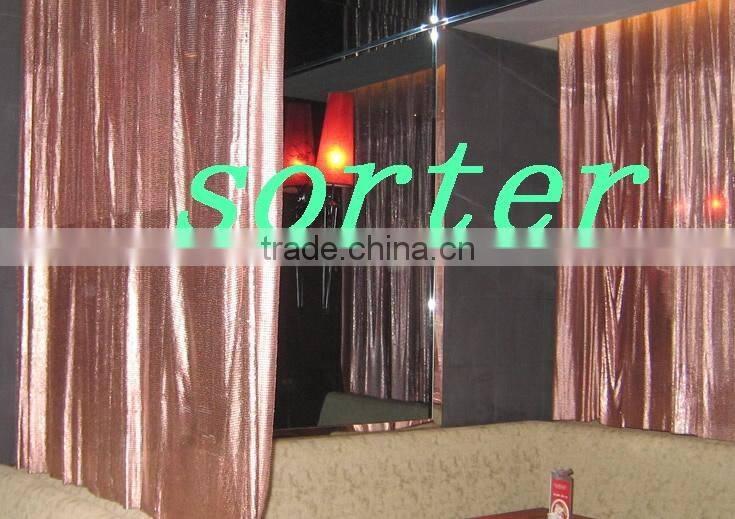 metal fabric sequin cloth metallic cloth metal wire mesh curtain