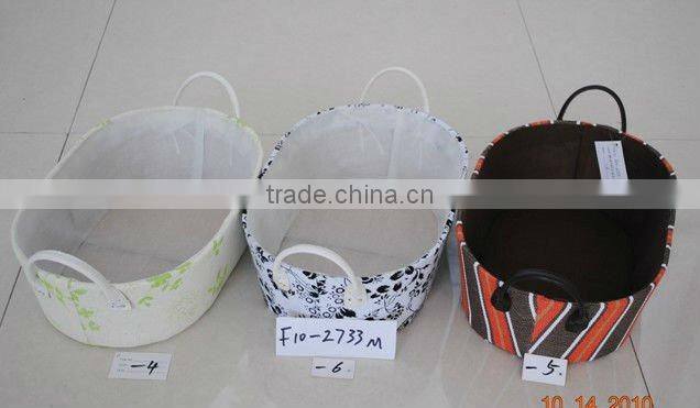 fabric woven paper box with ears