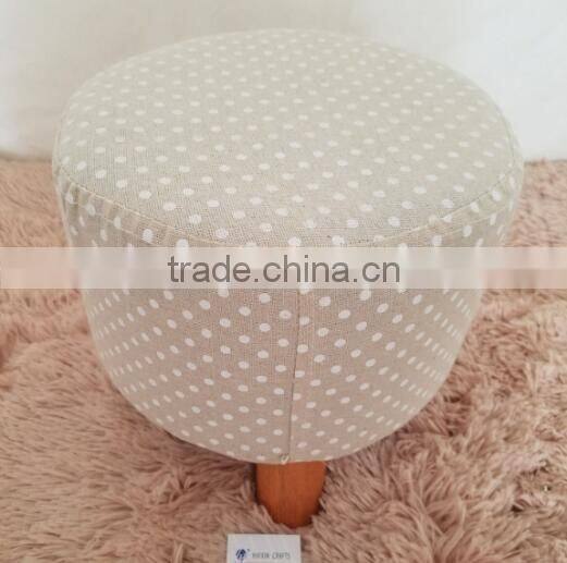 Factory Price H28cm Fabric Covered Ottomans,Footrests