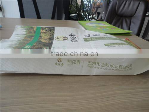 warp and weft paper material pharmacy paper bag / wax coated paper bag food / kraft paper bag china