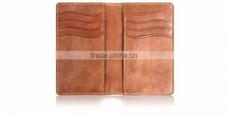 Retro Bifold Men pure leather business card holder fashion card wallet
