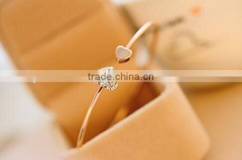 Heart bracelet stainless steel bracelet bangle bracelet