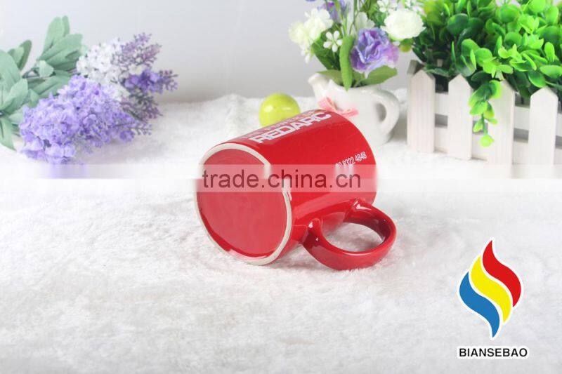 Red Mug Coffee Ceramic Dinnerware