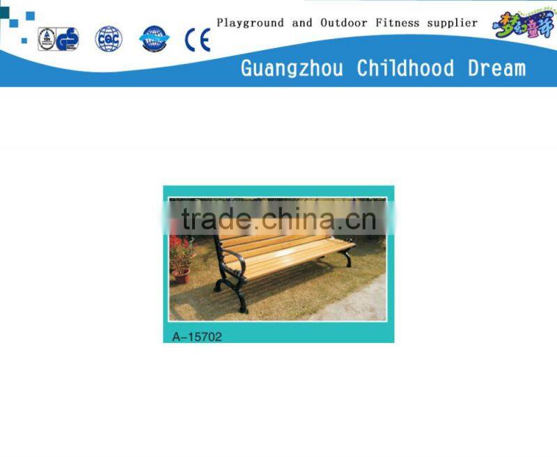 (A-15702) School outdoor wood bench, modern outdoor bench, long wooden bench