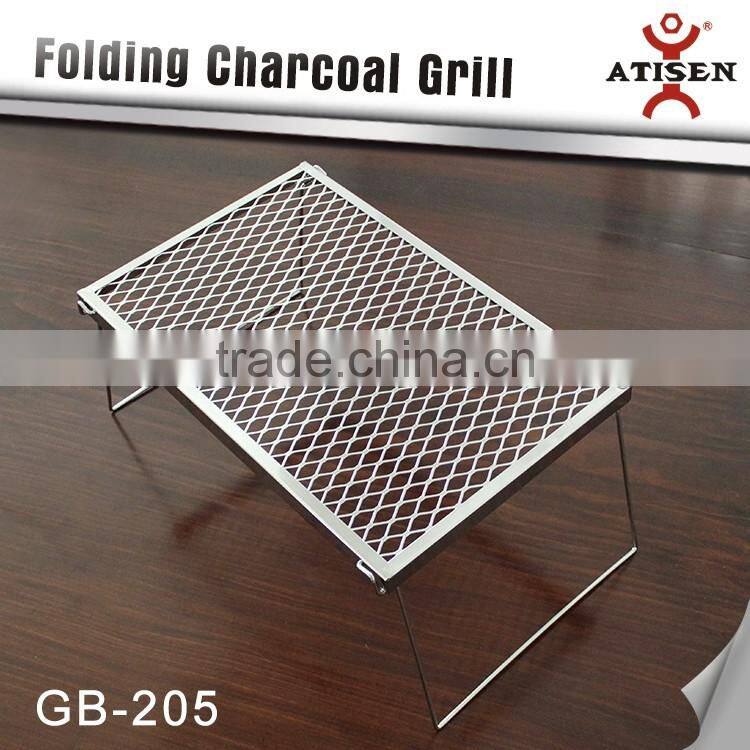 2016 Hot sale X-style folding portable charcoal bbq grill / GB-205
