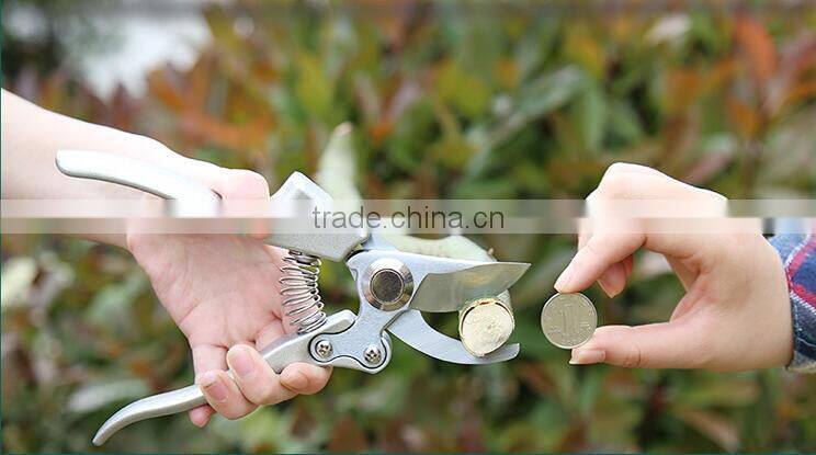 8 inch new hot sale aluminum alloy sk5 blade pruning garden shear bonsai tool