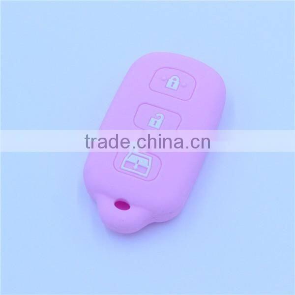 Silicone Car Key Cover fit for TOYOTA 4Runner Sequoia Matrix Remote Key 3+1 BTN