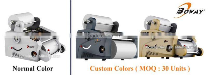 BOWAY F350 hot and cold A3 A4 auto paper slitting laminating machine