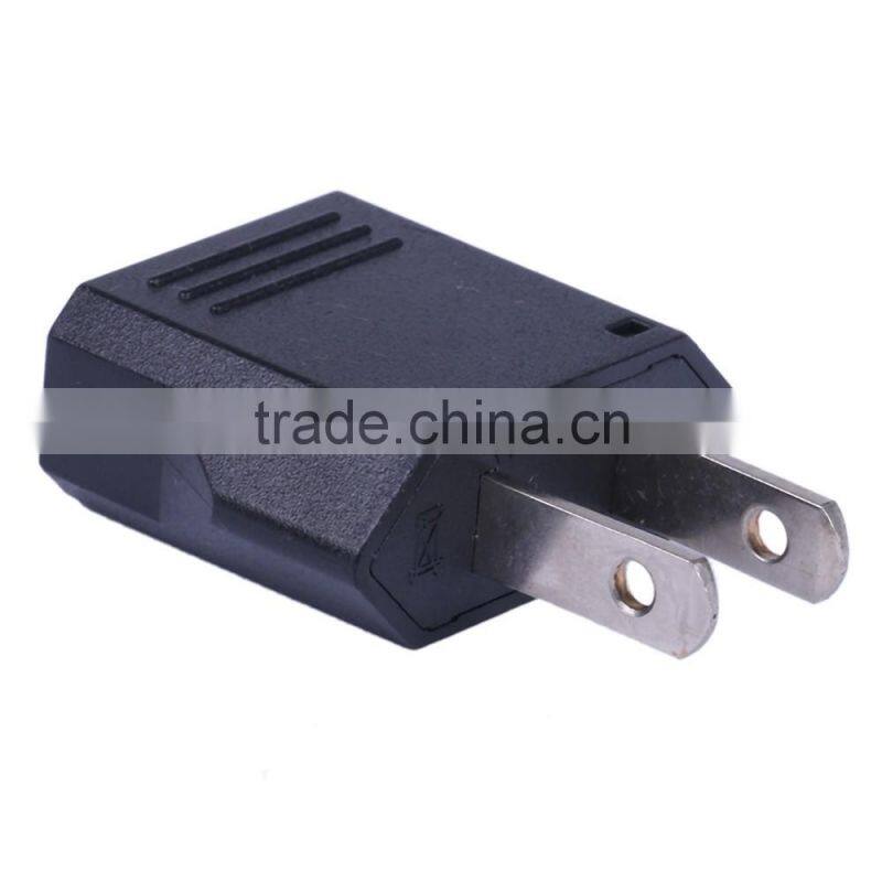 Wholesale EU Plug Adapter 2 Pin to EU 2 Round Pin Plug Socket Input AC 2.5V~250V 10A