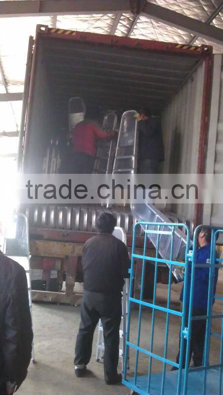 wholesale high quality house hold foldable multi-use four steps folding aluminum ladder