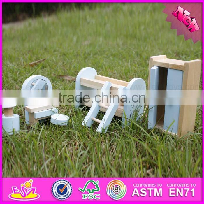 2016 newest baby wooden doll furniture, high quality kids wooden doll furniture, popular chiodren wooden doll furniture W06B048