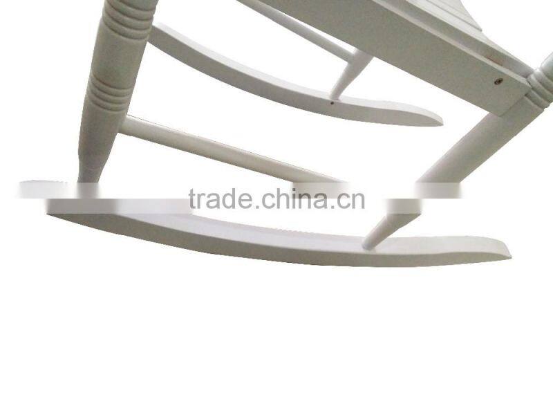 Manufacturer directly supply the set of wooden rocking chair and table for hot sale