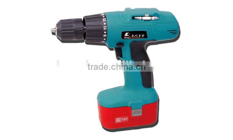 2014 new China wholesale alibaba supplier power tool manufacturer 18V electric cordless twin drill